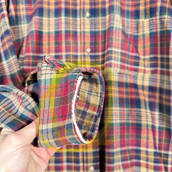 PENDLETON Vintage Plaid Virgin Wool Flannel - Picture 5 of 9